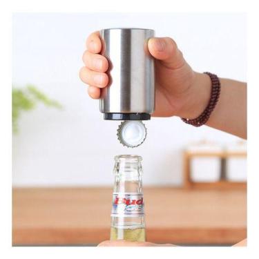 Imagem de Abridor De Garrafas Magnético Automático Em Aço Inox - oem