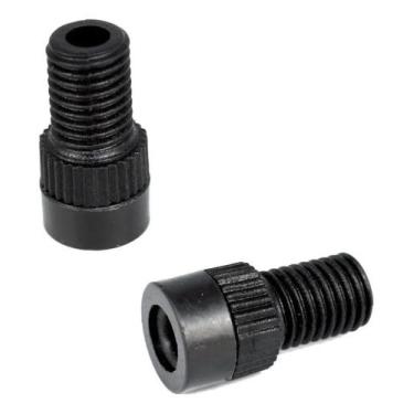 Imagem de Kit 02 Adaptador Preto de Valvula Presta para SCHRADER - Universal