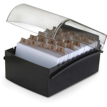 Imagem de Fichário de Mesa com Base Plástica 5X8 Preto - Waleu