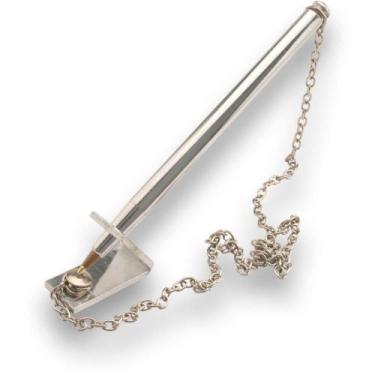 Imagem de Caneta Fixa Polida com Suporte e Corrente de 50CM