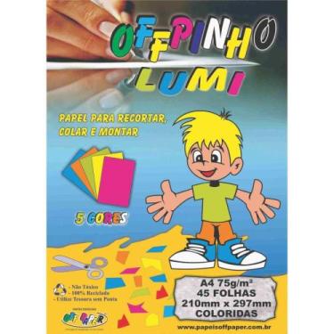 Imagem de Bloco para Educação Artística Offpinho Lumi A4 75G 45 Folhas - OFF Pap