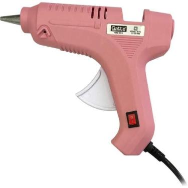 Imagem de Pistola de Cola Quente 40W Grande Bivolt Rosa - Make