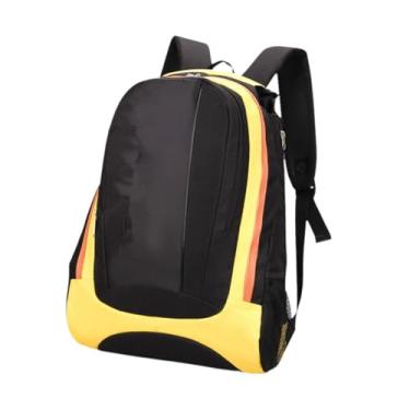 Imagem de Dynwave Mochila de badminton, mochila de tênis, para raquete de badminton, raquetes de tênis, Amarelo
