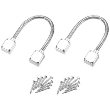 Imagem de uxcell 2 peças de proteção de fio flexível para porta com mangas para conduíte de transferência de energia, capa protetora de cabo blindado com extremidades de 400 mm x 9,5 mm