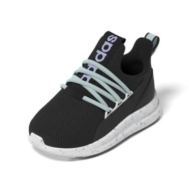 Imagem de adidas Tênis esportivo unissex Baby Lite Racer Adapt 7.0, Preto/Violeta/Halo Mint, 4 Infant