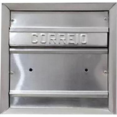 Imagem de Caixa Carta Carmax Aluminio Fixar Grade 4S-Jornal