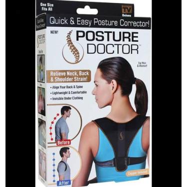 Imagem de colete corretor postural posture doctor Cinta Postural Corretor Postur