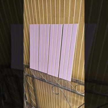 Imagem de Painel Ripado Rosa MDF Decorativo - Kit 100 Placas 45x11cm - GH Papel 