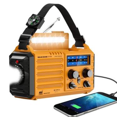 Imagem de Rádio de Emergência Eoxsmile com Alerta Meteorológico NOAA e Energia S