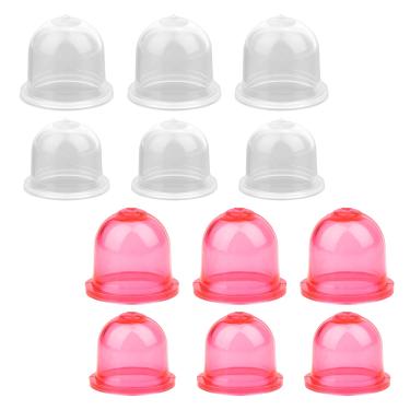 Imagem de NQEUEPN 12 peças de substituição de lâmpada primária, lâmpada de carburador Prime Bulb para aparador de cerca viva escova sopradora de gás compatível com Homelite Craftsman Roybi (vermelho e