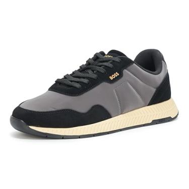 Imagem de BOSS Tênis masculino Essential Low Profile, Carvão/Preto, 38