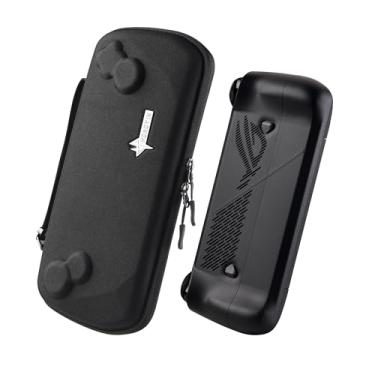 Imagem de UYIYE Capa protetora para Asus ROG Ally X 2024, revestimento rígido de 360°, antiderrapante, revestimento antisuor (bolsa preta + capa)