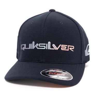 Imagem de Boné Quiksilver Aba Curva Gradient Type New Wave WT25 Navy, Gulf blue,