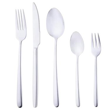 Imagem de Faqueiro Jogo de Talheres Kit 30 Peças Aço Inox Talher Mesa Wolff Luxo