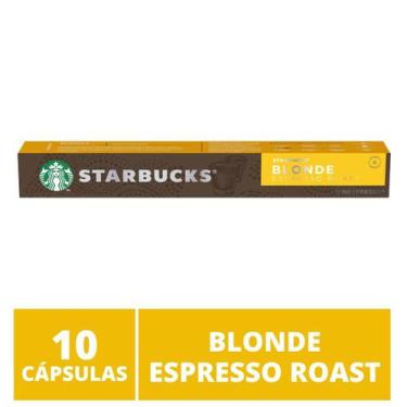 Imagem de 10 Cápsulas Starbucks Nespresso - Blonde Espresso Roast - Cápsula Alum