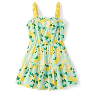 Imagem de The Children's Place Vestido moderno para bebês meninas e crianças pequenas, Limonada inteira, 6-9 Meses