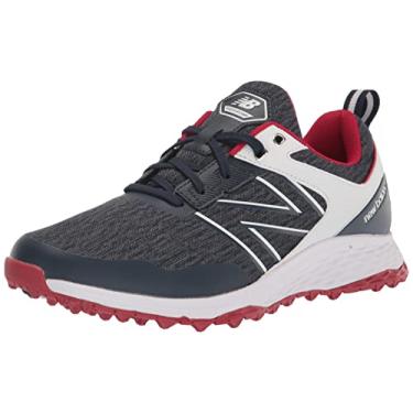 Imagem de New Balance Sapato de golfe masculino Fresh Foam Contend, Azul-marinho/vermelho, 11.5 Wide
