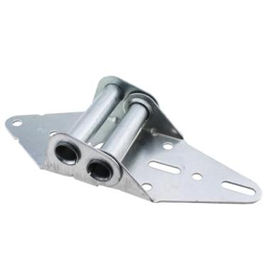 Imagem de SQXBK Dobradiça nº 2 peça de substituição para porta de garagem comercial leve prata galvanizado ferro dobradiça de porta de garagem dobradiça de peça de eixo dobradiça para substituição de dobradiça