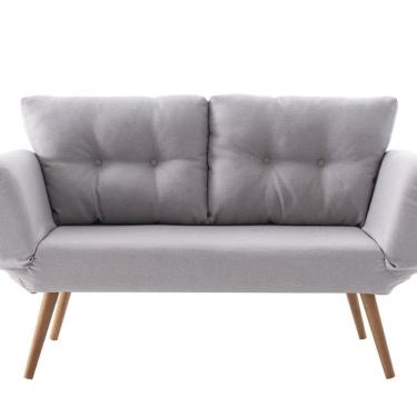 Imagem de Sofá Cama de Solteiro 140cm X 84cm Adele Gelo