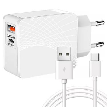 Imagem de Fonte Carregador Turbo Qc 3.0 40w + Cabo Usb Tipo C