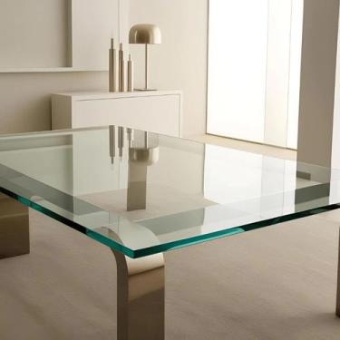 Imagem de Tampo de vidro incolor para mesa 1,00 x 1,00 - Propria