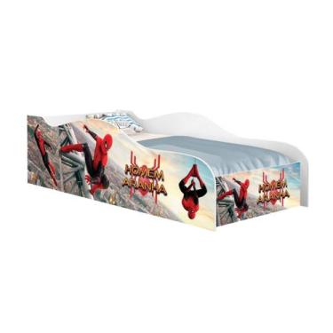 Imagem de cama de solteiro carro com proteção lateral para quarto - Frausto, Hom