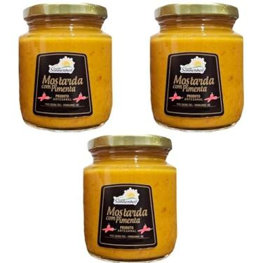 Imagem de Kit com 3 Molho de Mostarda com Pimenta 260g - Fazenda Sonnenhof