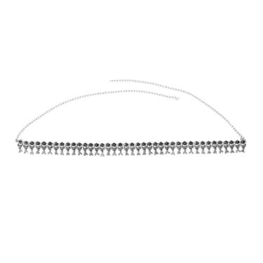 Imagem de Efulgenz Joias indianas oxidadas, corrente de barriga, boêmia, retrô, vintage, floral, cinto de cintura kamarbandh, bijuteria corporal feminina