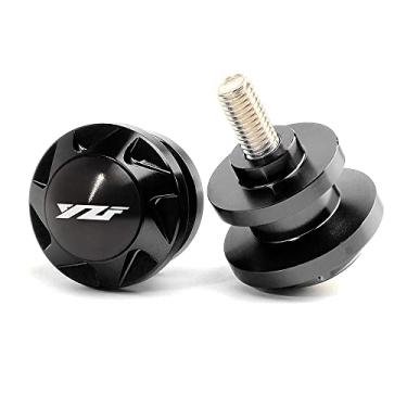 Imagem de Serve para Yamaha YZF R9 R3 R25 R6 R1 R7 YZFR3 YZFR1 YZFR6 yzfr7 acessórios motocicleta 6 mm bobinas de braço oscilante suporte deslizante (preto)