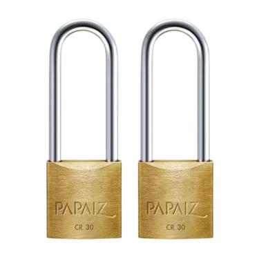 Imagem de Kit 2 Cadeado Latao Haste Longa CR30/50 Papaiz