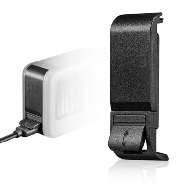 Imagem de Capa de porta de bateria de substituição compatível com câmeras pretas GoPro Hero 13/12/11/10/9, acessórios de câmera de porta lateral à prova de poeira