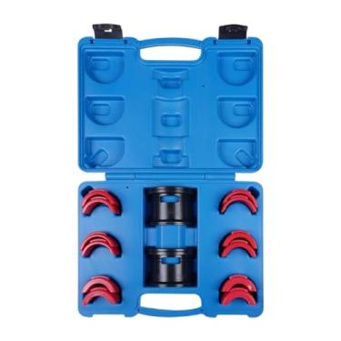 Imagem de MotiveTech Kit de ferramentas para instalação de vedação de garfo de motocicleta, 35 mm-50 mm, acessório portátil e resistente, 14 peças, conjunto universal de