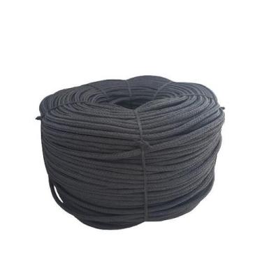 Imagem de Cabo Trançado Monofilamento 08mm Preto Pesca Rolo Com 8kg - KING