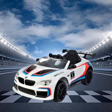 Imagem de Mini Carro Elétrico Infantil Bmw M6 GT3 12V Controle Remoto Licenciado Importway Bw366 Motorizado