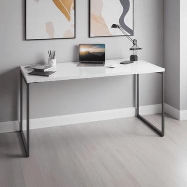 Imagem de Mesa para Computador Reforçada Estilo Industrial 150cm x 60cm Mdf Escr