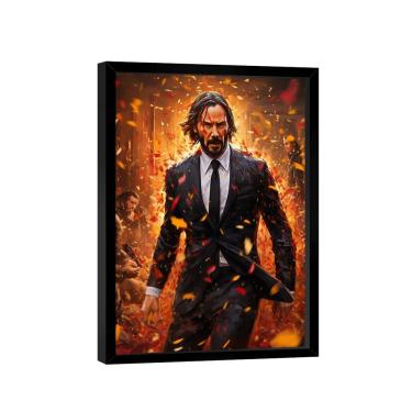 Imagem de Quadro Decorativo John Wick Orange