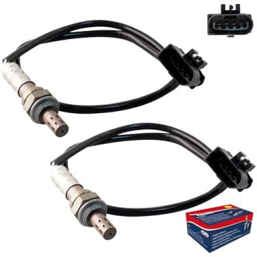 Imagem de DrCax 2 peças 234-4457 sensor de oxigênio O2 upstream downstream conjunto proporção de combustível de ar aquecido compatível com Mini Cooper 2002-2008 1.6L L4 Substituir 11780872674