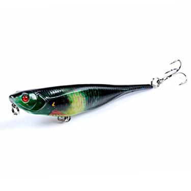 Imagem de ZZTWER Isca artificial, isca de pesca Crankbaits isca de pesca de robalo de superfície para andador de superfície wobblers artificiais