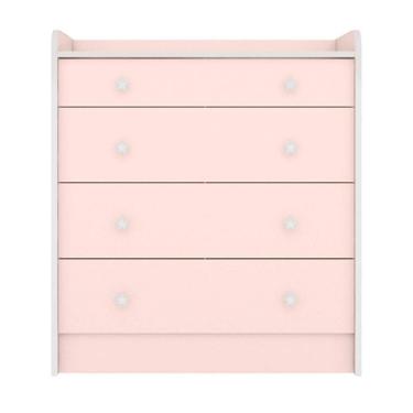 Imagem de 2523 - Comoda Com Trocador Doce Sonho Rosa Acetinado (2523.91)