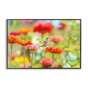 Imagem de Stupell Industries Design de arte giclée com moldura preta beija-flor Sugar Fairy por Carrie Ann Grippo-Pike, 40 x 61 cm