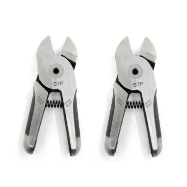 Imagem de TOABLEVEL Alicate de corte pneumático de lâminas de substituição de alicate de corte pneumático de 3,3 mm fio de cobre 2,8 mm tesoura de corte de fio de metal de ferro para HS30 HS35P cabeça de