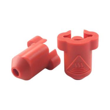 Imagem de Meias De Silicone Vermelhas Pretas Para Creality K1 K1Max Bloco De Aqu