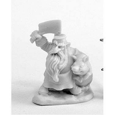 Imagem de Reaper Miniaturas de açougueiro anão #77460 Ossos de plástico D&D RPG
