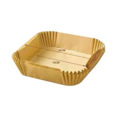 Imagem de Papel Antiaderente Descartável Para Air Fryer, Tapete De Cozinha À Pro