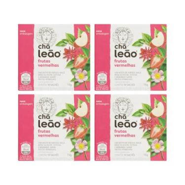 Imagem de Kit 4 Chá Leão Frutas Vermelhas 10 Sachês 16g