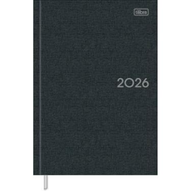 Imagem de Tilibra - Agenda Executiva Costurada Diária 13,4 x 19,2 cm Milano 2026 - Preta