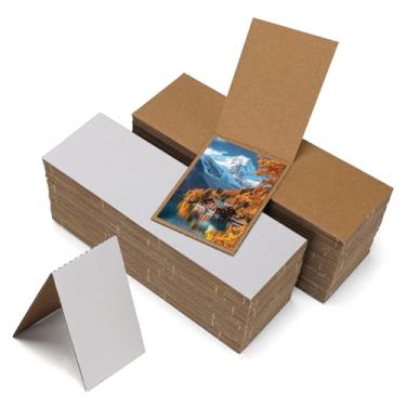 Imagem de Serwrsw 3x4.5 Card Protector Sleeves Cardboard 100 Pack, White Collectible Trading Sports Card Protective Sleeves for Storage Shipping Shield