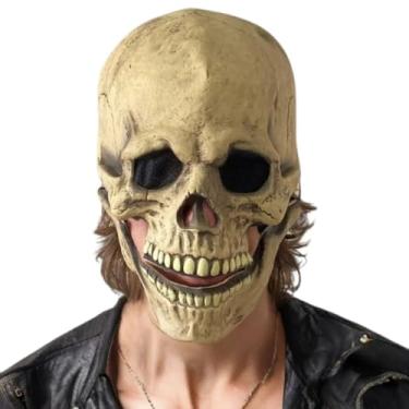 Imagem de Máscara de Halloween Caveira Casimir Realista – Fantasia Terror Adulto – Acessório Assustador para Festas, Cosplay, Decoração ou Eventos Temáticos – 01 Unidade