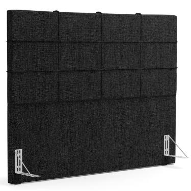 Imagem de Cabeceira Cama Box Casal 140 cm Roma W01 Linho Chumbo - Lyam