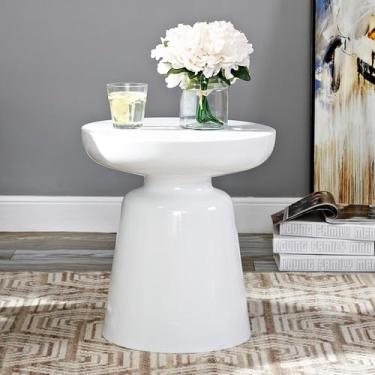 Imagem de Mesa de centro de design simples mesa de cabeceira pequena mesa redonda mesa de cabeceira filho quarto feminino rede celebridade borda criativa simples algumas mesas mesa lateral minimalista para sala